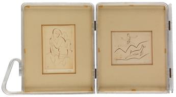 GILL, ERIC. Group of 4 wood engravings